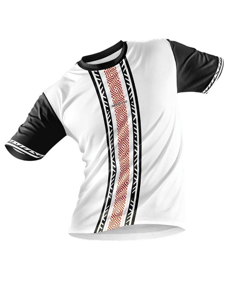 Custom football kit blue and yellow design - Momuto